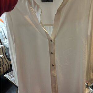 Elegant White Button-Up Blouse
